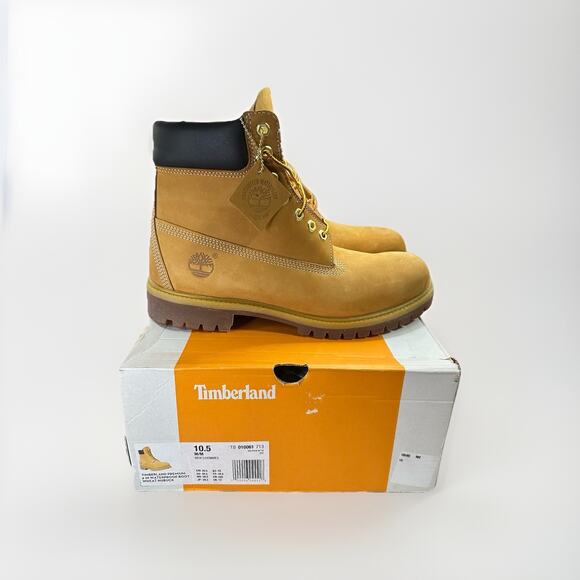Timberland 6 Inch Boot Wheat Nubuck Premium TB010061-713 | Men\'s Size 10.5 | New